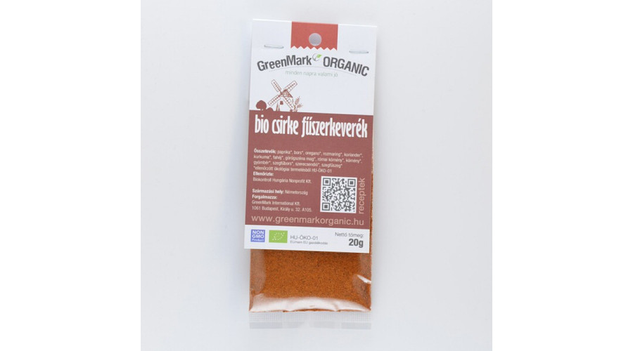 GREENMARK Bio Csirke fűszerkeverék 20 g GREENMARK Bio Csirke fűszerkeverék 20 g