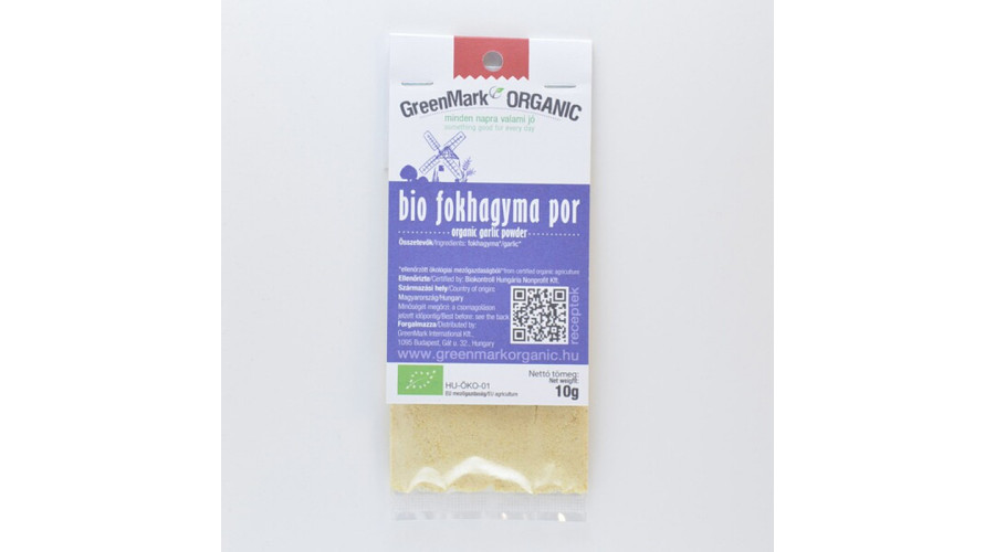 GREENMARK Bio Fokhagyma por 10 g GREENMARK Bio Fokhagyma por 10 g