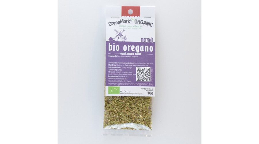 GREENMARK Bio Oregano morzsolt 10 g GREENMARK Bio Oregano morzsolt 10 g