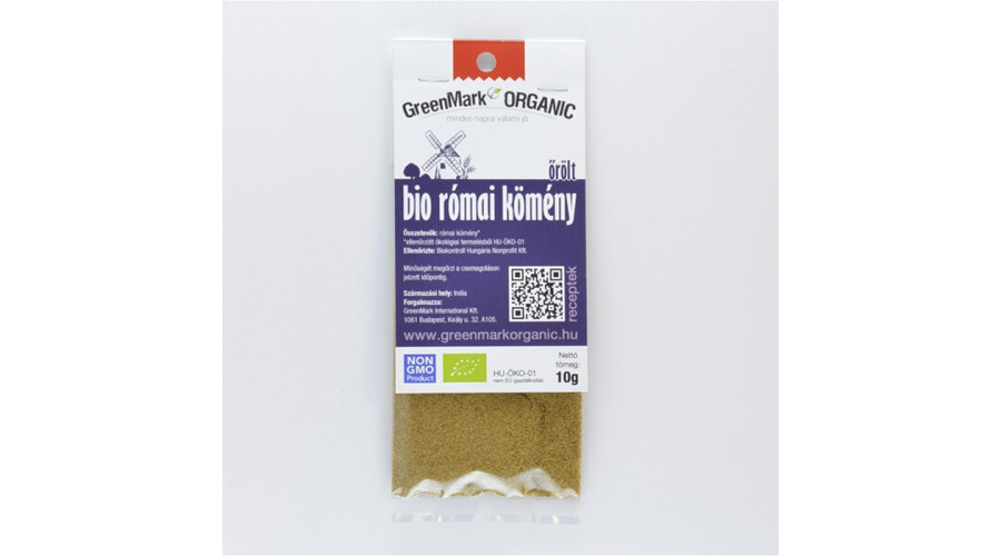 GREENMARK Bio Római kömény őrölt 10 g GREENMARK Bio Római kömény őrölt 10 g