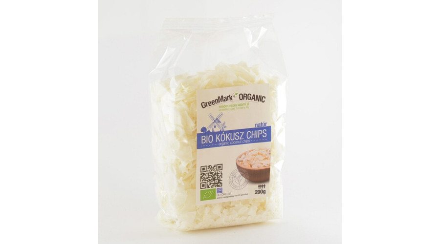 GREENMARK Bio Kókusz chips 200 g GREENMARK Bio Kókusz chips 200 g