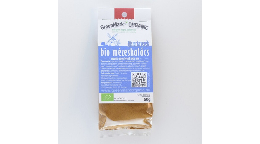 GREENMARK Bio Mézeskalács fűszerkeverék 50 g GREENMARK Bio Mézeskalács fűszerkeverék 50 g