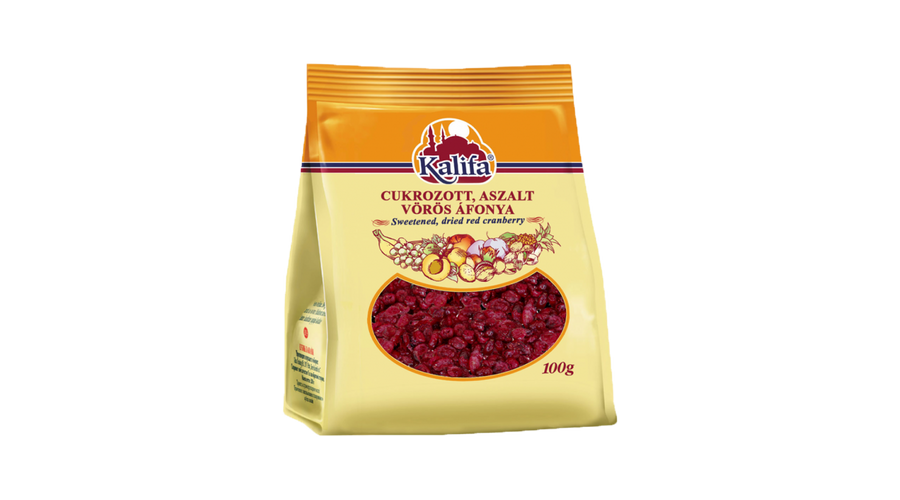 KALIFA Kandírozott Aszalt Vörösáfonya 100 g KALIFA Kandírozott Aszalt Vörösáfonya 100 g