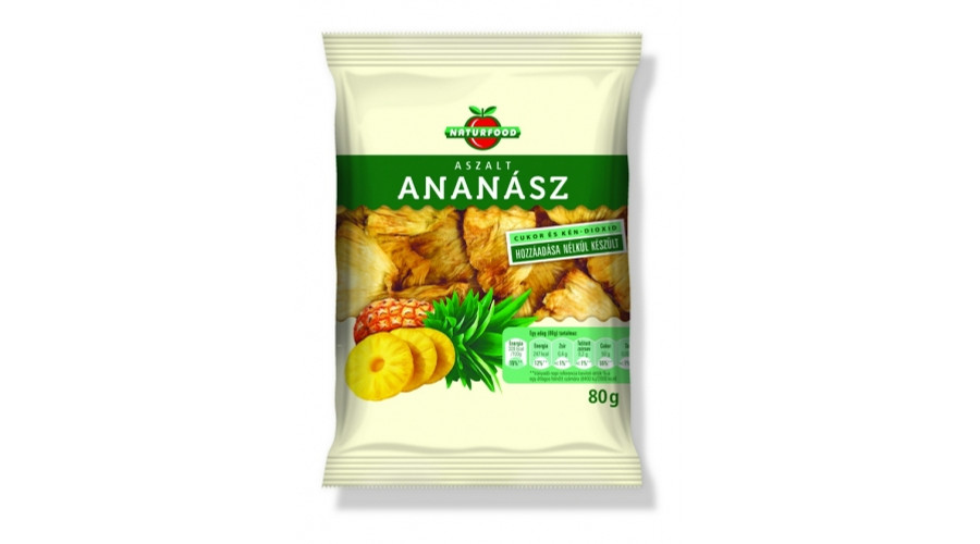 NATURFOOD Aszalt ananász 80 g