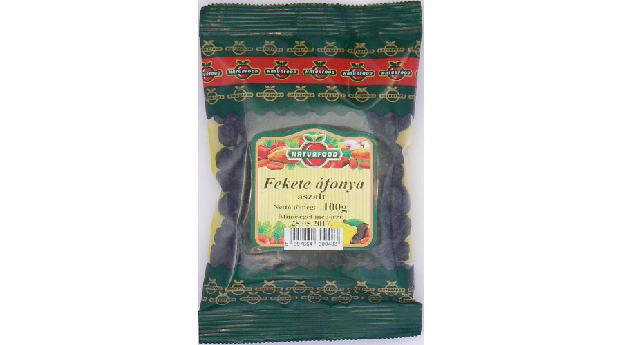 NATURFOOD Aszalt fekete áfonya 100 g