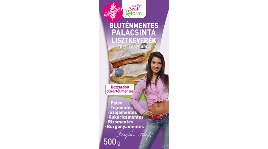 SZAFI REFORM Gluténmentes Palacsinta lisztkeverék Édesítőszerrel 500 g SZAFI REFORM Gluténmentes Palacsinta lisztkeverék Édesítőszerrel 500 g
