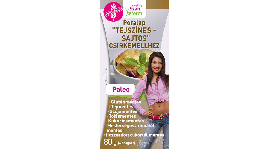 SZAFI REFORM Poralap Tejszínes-sajtos csirkemellhez 80 g SZAFI REFORM Poralap Tejszínes-sajtos csirkemellhez 80 g