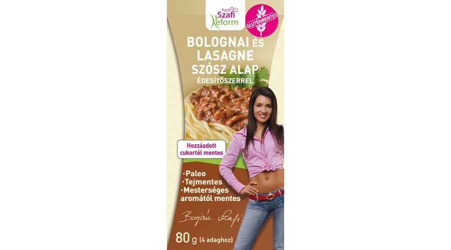 SZAFI REFORM Bolognai és lasagne alappor 80 g SZAFI REFORM Bolognai és lasagne alappor 80 g