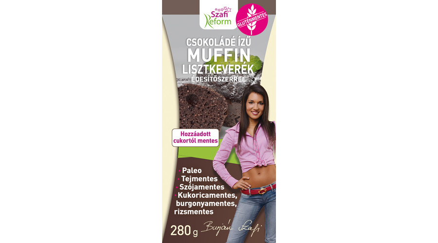 SZAFI REFORM Étcsokoládés ízű muffin por 280 g SZAFI REFORM Étcsokoládés ízű muffin por 280 g