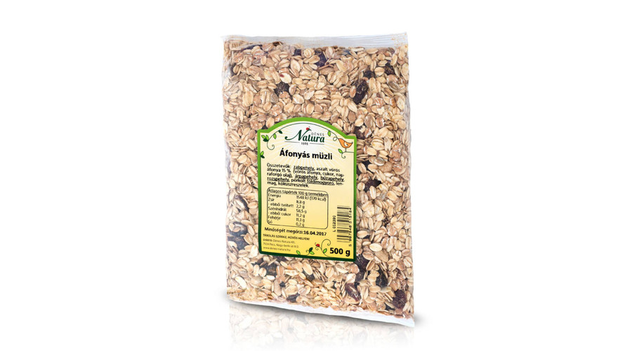 NATURA Áfonyás müzli 500 g