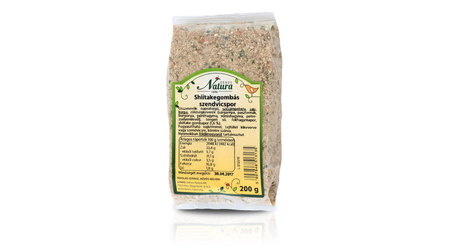 NATURA Shiitake gombás szendvicspor 200 g NATURA Shiitake gombás szendvicspor 200 g