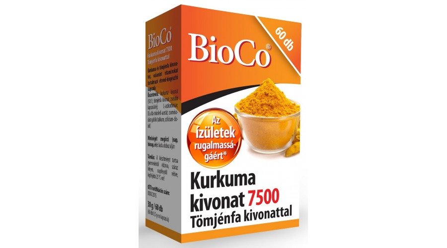 BIOCO Kurkuma Kivonat 7500 kapszula 60 db