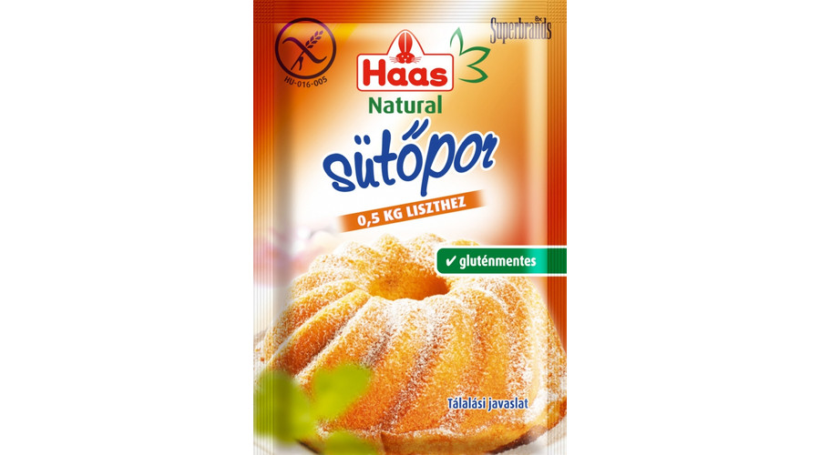 HAAS NATURAL Sütőpor 12 g HAAS NATURAL Sütőpor 12 g
