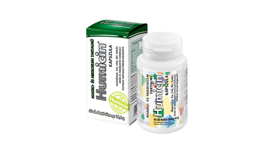 HUMICIN Kapszula Makro- és Mikroelem tartalmú 60 db HUMICIN Kapszula Makro- és Mikroelem tartalmú 60 db