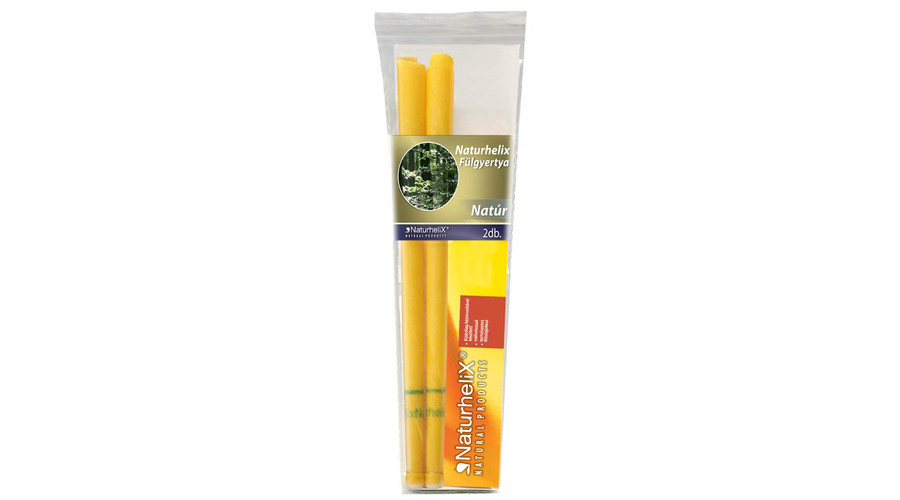 NATURHELIX Fülgyertya natúr 2 db