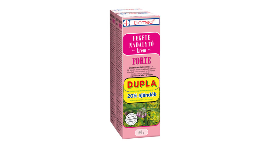 BIOMED Feketenadálytő krém Forte Dupla 2x60 g BIOMED Feketenadálytő krém Forte Dupla 2x60 g