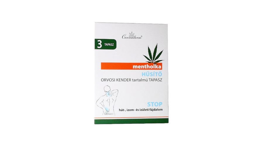Cannaderm Mentholka Hűsítő Tapasz 3 db Cannaderm Mentholka Hűsítő Tapasz 3 db