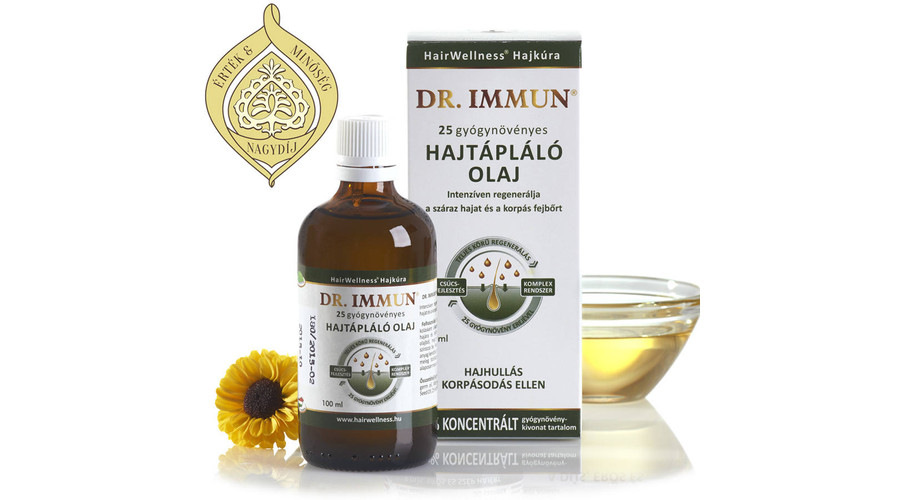 Dr. IMMUN 25 Gyógynövényes Hajtápláló olaj 100 ml Dr. IMMUN 25 Gyógynövényes Hajtápláló olaj 100 ml