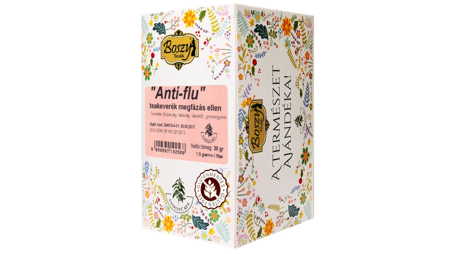 BOSZY Anti Flu Megfázás Elleni Tea 20 filter BOSZY Anti Flu Megfázás Elleni Tea 20 filter