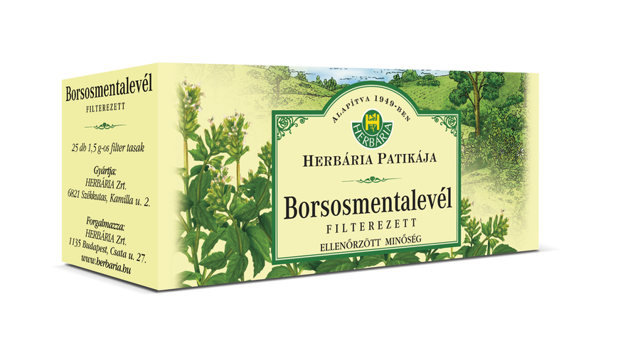 HERBÁRIA Borsmentalevél tea 25 filter HERBÁRIA Borsmentalevél tea 25 filter