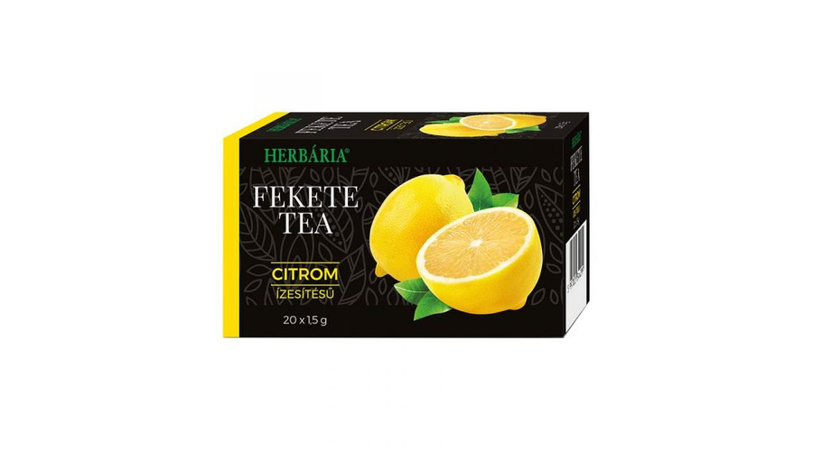 HERBÁRIA Fekete tea citrom ízesítéssel 20 filter HERBÁRIA Fekete tea citrom ízesítéssel 20 filter