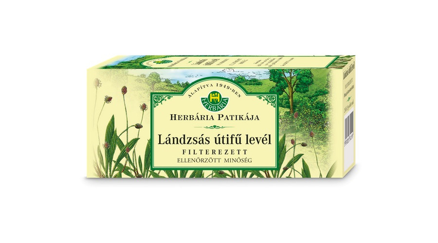 HERBÁRIA Lándzsás útifű levél tea 25 filter HERBÁRIA Lándzsás útifű levél tea 25 filter