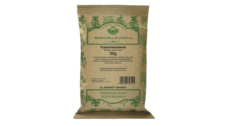 HERBÁRIA Fodormenta levél 30 g HERBÁRIA Fodormenta levél 30 g