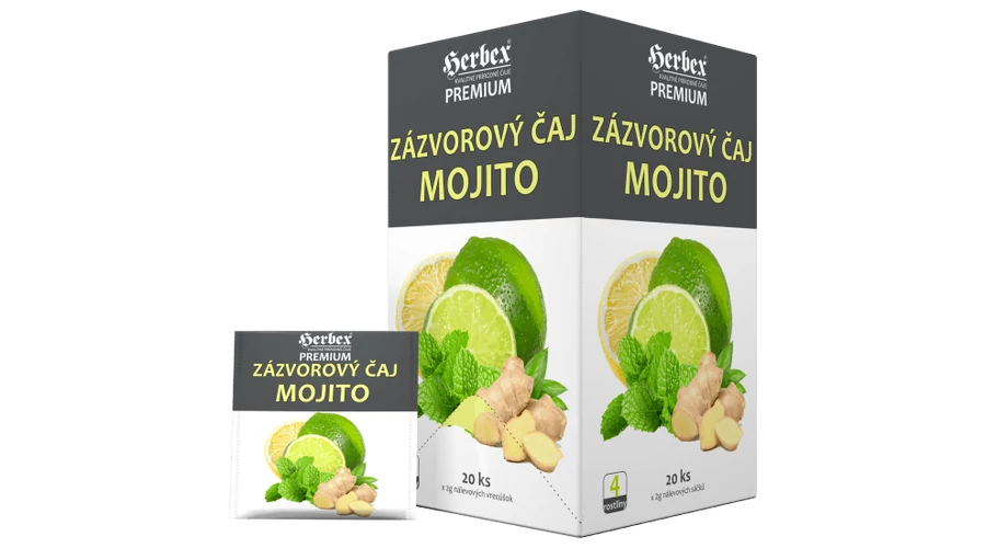 HERBEX Prémium Gyömbér Tea Mojito 20 filter