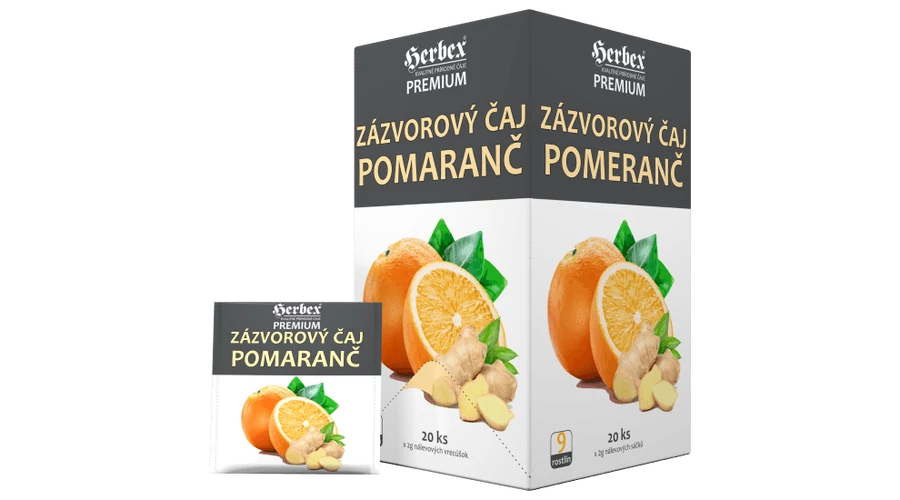 HERBEX Prémium Gyömbér Tea Orange 20 filter