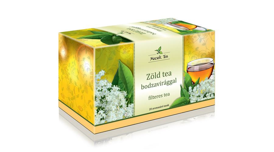 MECSEK Zöld tea bodzavirággal 20 filter MECSEK Zöld tea bodzavirággal 20 filter