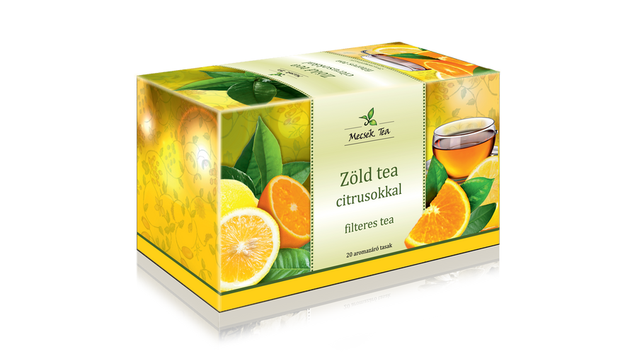 MECSEK Zöld tea citrusokkal 20 filter