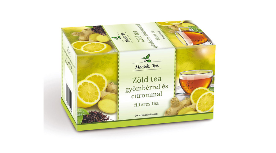 MECSEK Zöld tea gyömbérrel és citrommal 20 filter