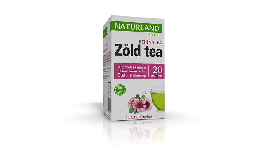 NATURLAND Zöld tea echinaceával 20 filter
