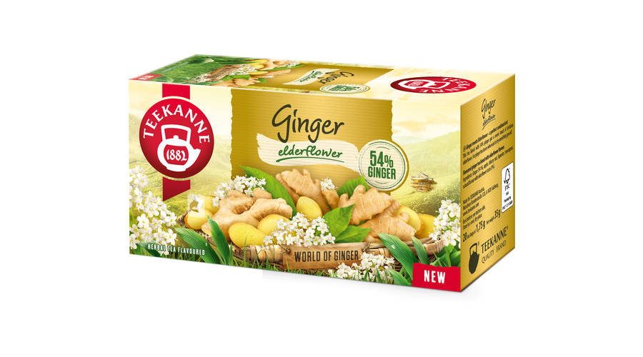 TEEKANNE Gyömbér és bodzavirág tea 20 filter