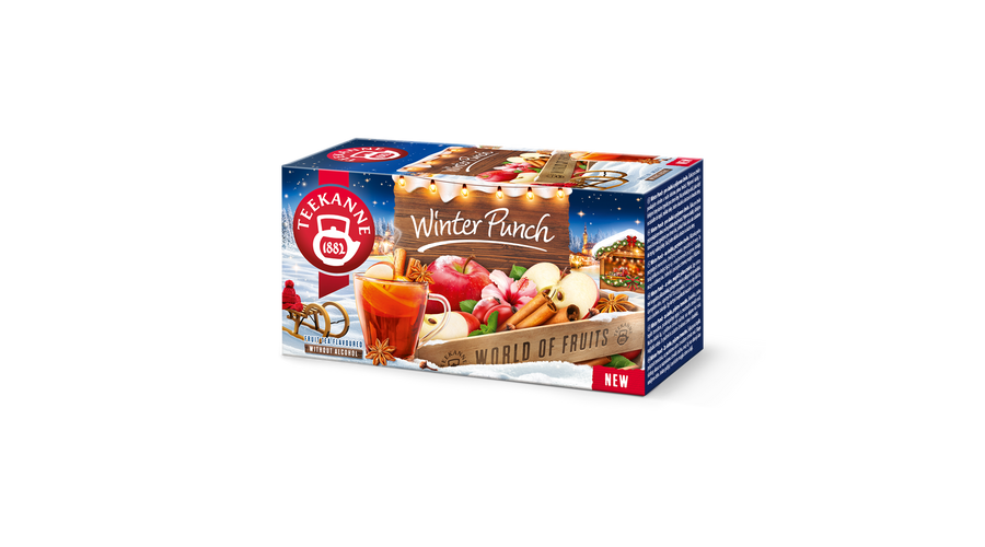 TEEKANNE Winter Punch rumos-szőlő és vanília ízű tea 20 filter