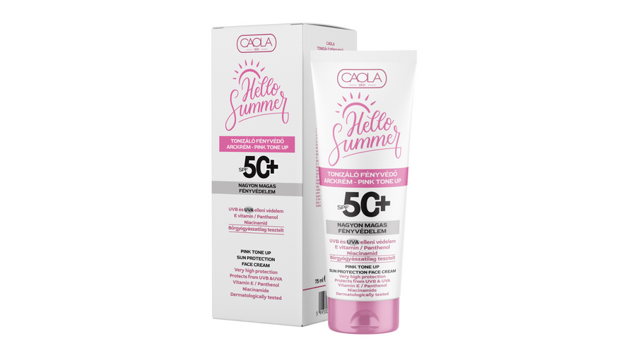CAOLA Hello Summer Fényvédő arckrém Tonizáló SPF50 - 75 ml CAOLA Hello Summer Fényvédő arckrém Tonizáló SPF50 - 75 ml
