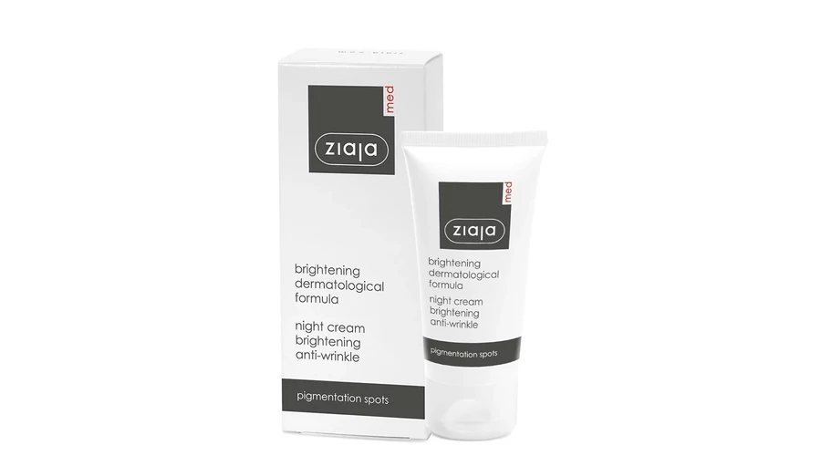 ZIAJA MED Világosító ránctalanító éjszakai krém, pigmentfoltos bőrre 50 ml
