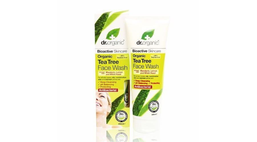 Dr. Organic Arclemosó Bio teafával 200 ml Dr. Organic Arclemosó Bio teafával 200 ml