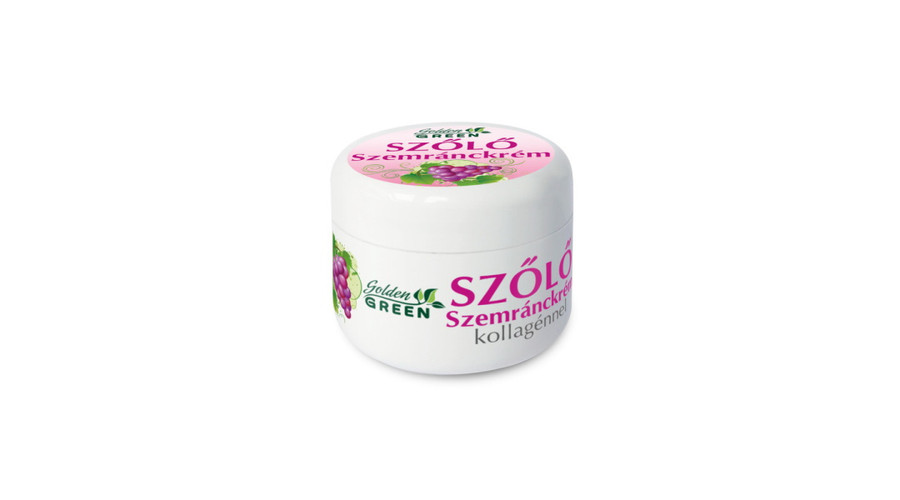 GOLDEN GREEN Szőlő szemránckrém kollagénnel 30 ml
