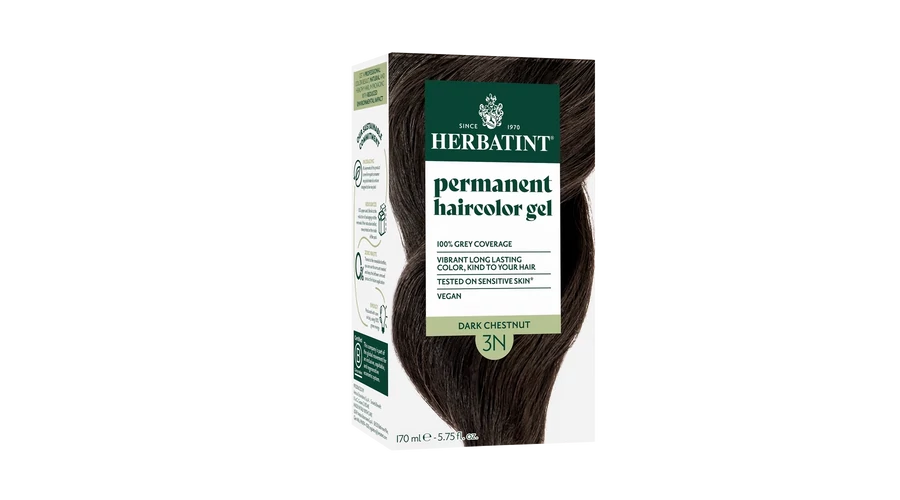 HERBATINT 3N Sötét gesztenye tartós növényi hajfesték kondícionálóval 170 ml