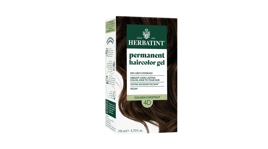 HERBATINT 4D Arany gesztenye tartós növényi hajfesték kondícionálóval 170 ml