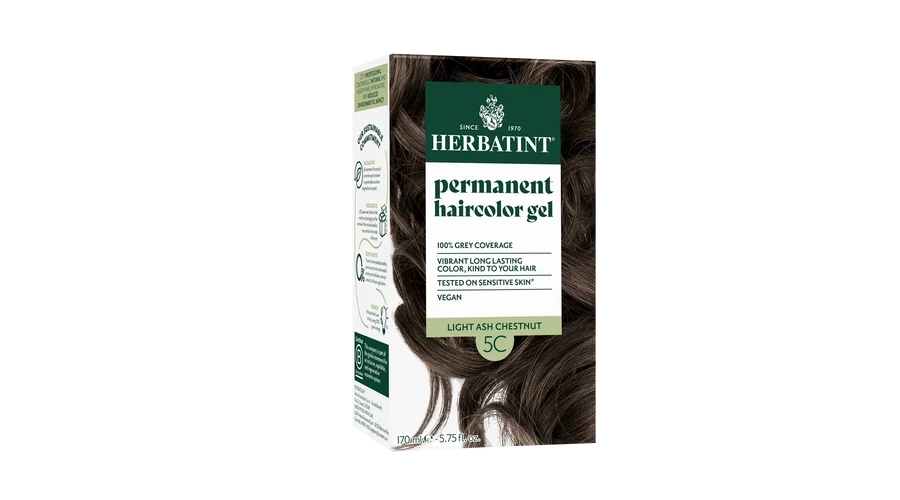 HERBATINT 5C Világos hamvas gesztenye tartós növényi hajfesték kondícionálóval 170 ml HERBATINT 5C Világos hamvas gesztenye tartós növényi hajfesték kondícionálóval 170 ml