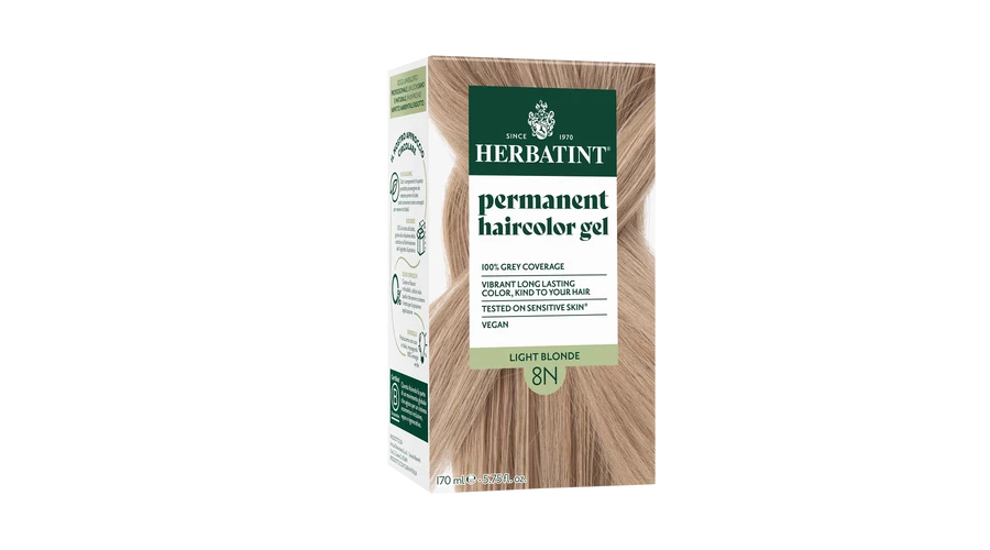 HERBATINT 8N Világos szőke tartós növényi hajfesték kondícionálóval 170 ml HERBATINT 8N Világos szőke tartós növényi hajfesték kondícionálóval 170 ml