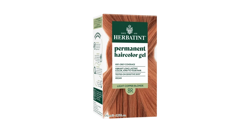 HERBATINT 8R Réz világos szőke tartós növényi hajfesték kondícionálóval 170 ml HERBATINT 8R Réz világos szőke tartós növényi hajfesték kondícionálóval 170 ml