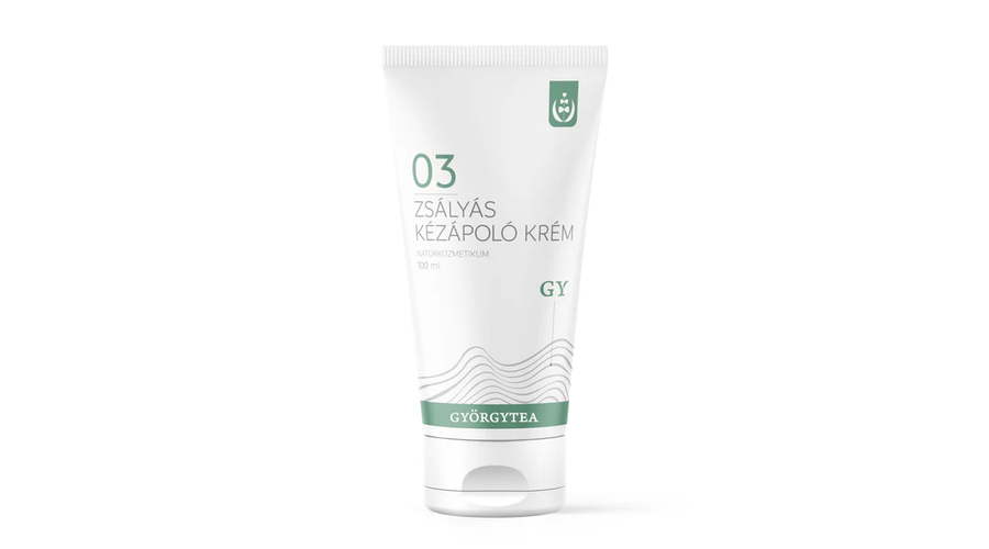 GYÖRGYTEA Natúrkozmetikum 03 Zsályás kézápoló krém 100 ml GYÖRGYTEA Natúrkozmetikum 03 Zsályás kézápoló krém 100 ml