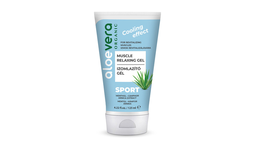 ALVEOLA Eredeti Aloe Vera Organic Sport izomlazító hűsítő gél 125 ml