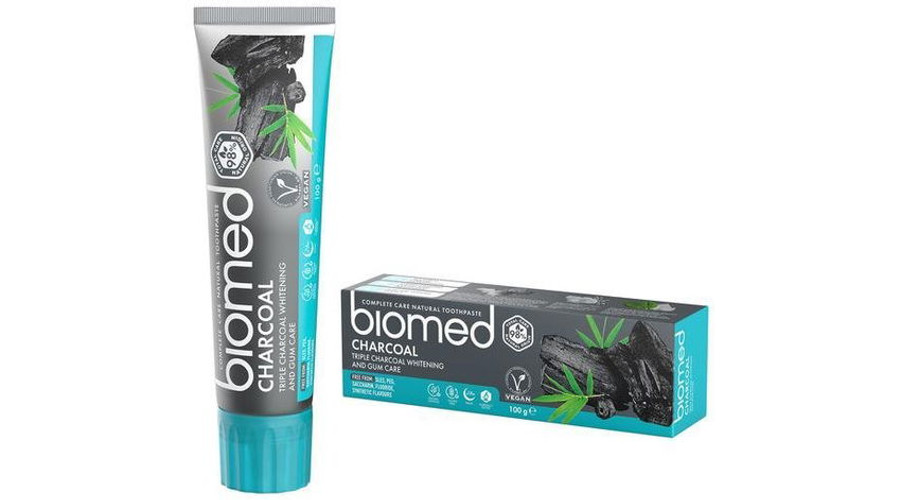 BIOMED Charcoal aktív szenes Fogkrém fluoridmentes 100 g BIOMED Charcoal aktív szenes Fogkrém fluoridmentes 100 g