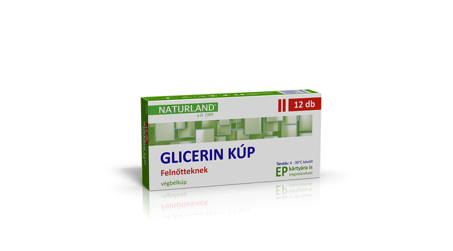 NATURLAND Glicerin kúp felnőtteknek 2500 mg - 12 db