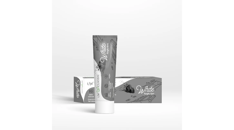 UW Classic Fogkrém White aktív szenes fluoridmentes 75 ml