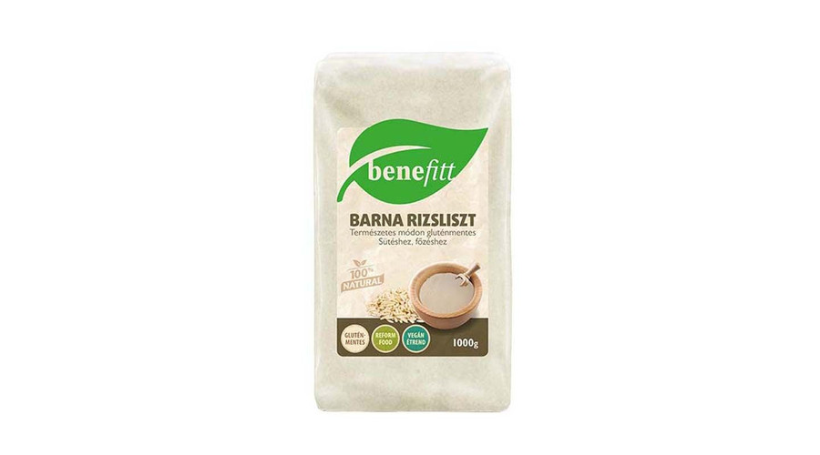 BENEFITT Barna rizsliszt gluténmentes 1000 g BENEFITT Barna rizsliszt gluténmentes 1000 g